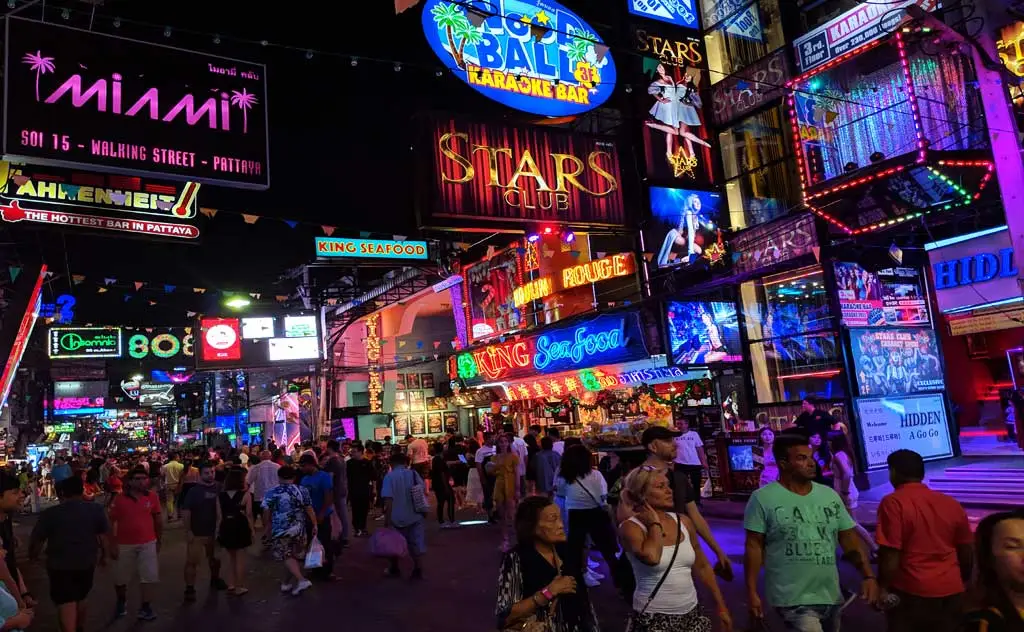 Pattaya Walking Street nightlife